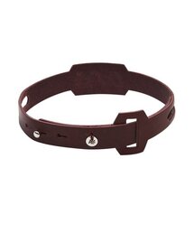 RURU（ルル）の「SIMPLE COW BELT CHOKER&BRACELET BURGUNDY（ネックレス）」