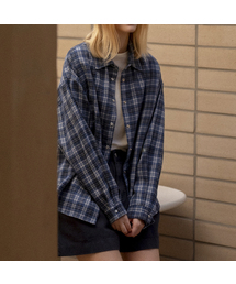 Overfit cotton check shirt [KNFW04SH02]_[2color]