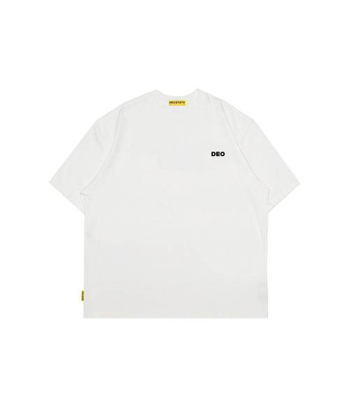 DEOSTATE(デオ ステイト)の「マイクロタイプ半袖Tシャツ.01(Tシャツ/カットソー・メンズ・ホワイト・LARGE)」の1枚目の写真