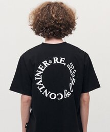 contents round logo t-shirts (black)