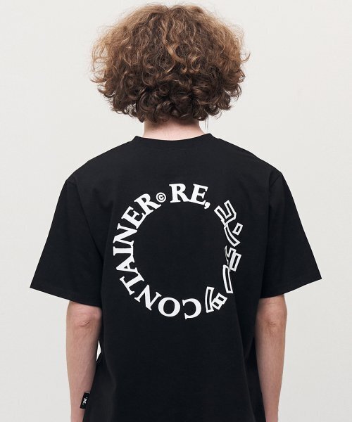 replaycontainer(リプレイコンテナ)の「contents round logo t-shirts (black)(Tシャツ/カットソー・メンズ・その他・FREE)」の1枚目の写真