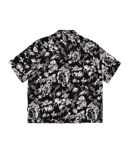 GOSTREET(ゴーストリート)の「オープンカラー ハワイアンシャツ ブラック(シャツ/ブラウス・メンズ・その他・MEDIUM/LARGE)」の4枚目の写真