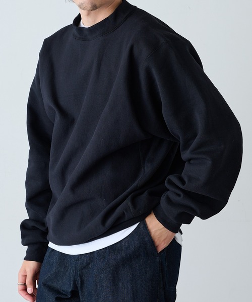Lifewear(ライフウェア)の「【LIFEWEAR】12oz Crew Neck heavy weight Sweatshirts 12オンス クルーネック ヘビーウェイト スウェットシャツ USA製 厚手 裏起毛 トレーナー オーバーサイズ LW9520 UNTR(スウェット・メンズ・ブラック/グレー・S/M/L/XL)」の9枚目の写真