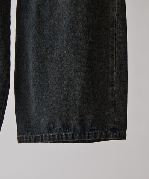 Lui's(ルイス)の「【Neucon】VINTAGE WASH BAGGY CURVE DENIM / ヴィンテージウォッシュバギーカーブデニムパンツ/セットアップ対応(デニムパンツ・メンズ・ブラック/インディゴブルー・1/2)」の19枚目の写真