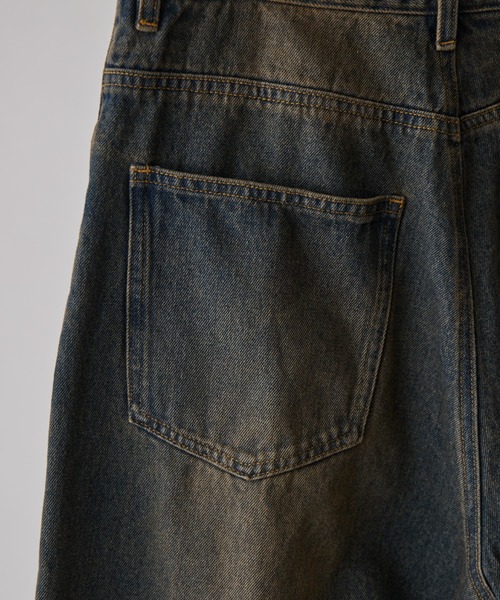 Lui's(ルイス)の「【Neucon】VINTAGE WASH BAGGY CURVE DENIM / ヴィンテージウォッシュバギーカーブデニムパンツ/セットアップ対応(デニムパンツ・メンズ・ブラック/インディゴブルー・1/2)」の20枚目の写真