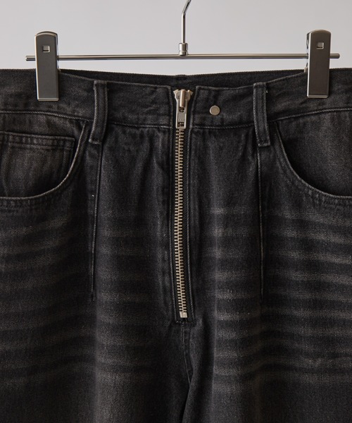 Lui's（ルイス）の「【Neucon】VINTAGE WASH BAGGY CURVE DENIM / ヴィンテージウォッシュバギーカーブデニムパンツ / セットアップ対応（デニムパンツ・メンズ・ブラック/インディゴブルー・1/2）」の19枚目の写真