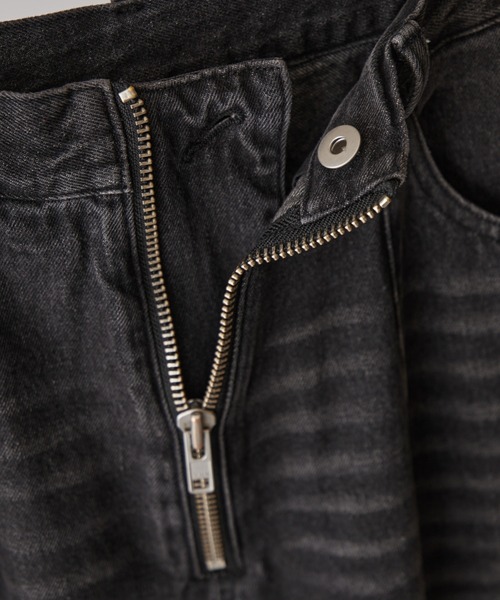 Lui's（ルイス）の「【Neucon】VINTAGE WASH BAGGY CURVE DENIM / ヴィンテージウォッシュバギーカーブデニムパンツ / セットアップ対応（デニムパンツ・メンズ・ブラック/インディゴブルー・1/2）」の20枚目の写真