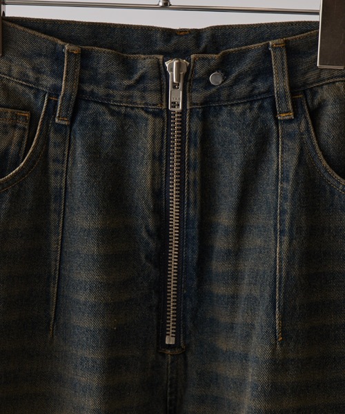 Lui's（ルイス）の「【Neucon】VINTAGE WASH BAGGY CURVE DENIM / ヴィンテージウォッシュバギーカーブデニムパンツ / セットアップ対応（デニムパンツ・メンズ・ブラック/インディゴブルー・1/2）」の22枚目の写真