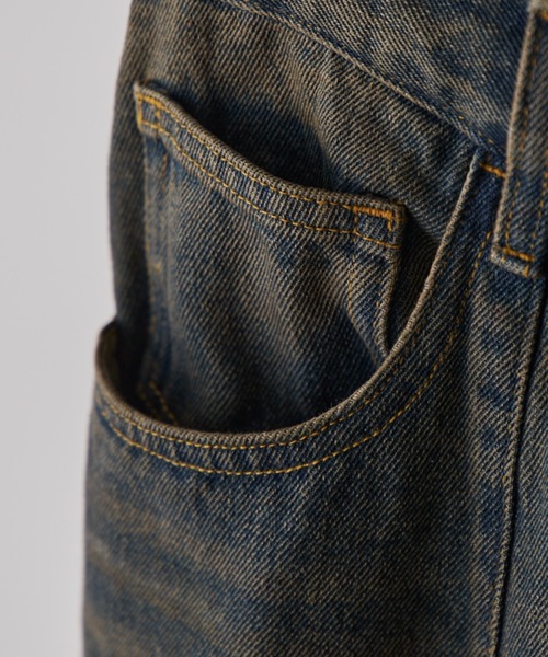 Lui's(ルイス)の「【Neucon】VINTAGE WASH BAGGY CURVE DENIM / ヴィンテージウォッシュバギーカーブデニムパンツ/セットアップ対応(デニムパンツ・メンズ・ブラック/インディゴブルー・1/2)」の17枚目の写真