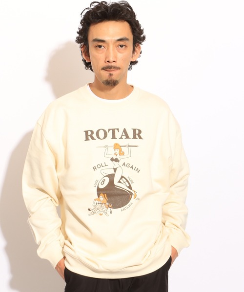 ROTAR（ローター）の「ROLL AGAIN Sweat（スウェット・メンズ・ブラック/ナチュラル/グレー・SMALL/MEDIUM/LARGE/X-LARGE）」の4枚目の写真