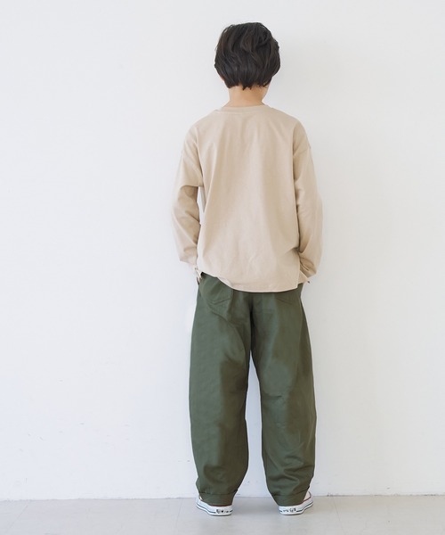 coca(coca)(コカ)の「キッズ タックカーブパンツ(その他パンツ・キッズ・カーキ/ベージュ・150/140/120/130)」の7枚目の写真