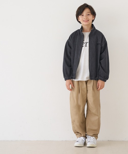 coca(coca)(コカ)の「キッズ タックカーブパンツ(その他パンツ・キッズ・カーキ/ベージュ・150/140/120/130)」の11枚目の写真