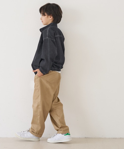 coca(coca)(コカ)の「キッズ タックカーブパンツ(その他パンツ・キッズ・カーキ/ベージュ・150/140/120/130)」の12枚目の写真