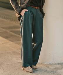 417 EDIFICE | TRツイル ワイドイージーパンツ(スラックス)