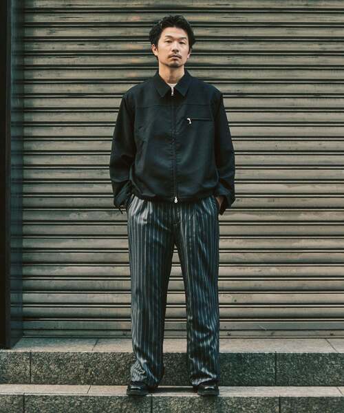 417 EDIFICE（フォーワンセブンエディフィス）の「TRツイル ワイドイージーパンツ（スラックス・メンズ・ブラック/ネイビー/ベージュ/チャコールグレー/ブラウン/グレー・LARGE/MEDIUM/SMALL）」の18枚目の写真