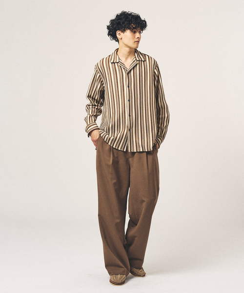 【9090ei】 TRツイル ワイドイージーパンツ（スラックス）｜417 EDIFICE（フォー