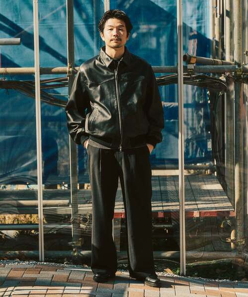 417 EDIFICE（フォーワンセブンエディフィス）の「TRツイル ワイドイージーパンツ（スラックス・メンズ・ブラック/ネイビー/ベージュ/チャコールグレー/ブラウン/グレー・LARGE/MEDIUM/SMALL）」の22枚目の写真