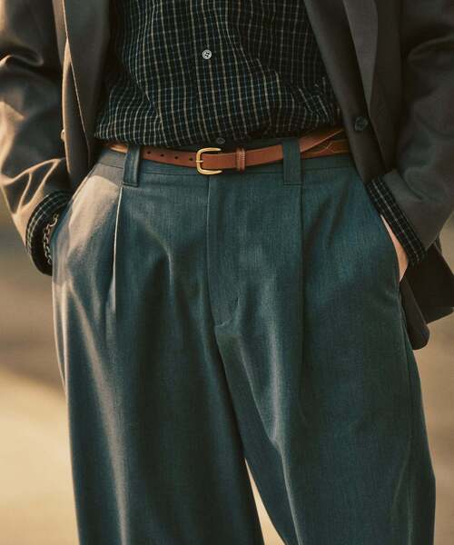 417 EDIFICE（フォーワンセブンエディフィス）の「TRツイル ワイドイージーパンツ（スラックス・メンズ・ブラック/ネイビー/ベージュ/チャコールグレー/ブラウン・LARGE/MEDIUM/SMALL）」の18枚目の写真