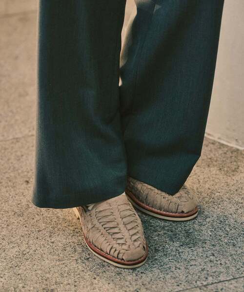 417 EDIFICE（フォーワンセブンエディフィス）の「TRツイル ワイドイージーパンツ（スラックス・メンズ・ブラック/ネイビー/ベージュ/チャコールグレー/ブラウン・LARGE/MEDIUM/SMALL）」の19枚目の写真