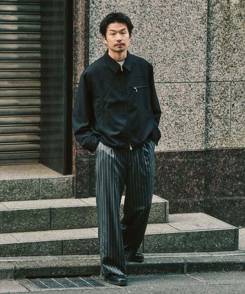 417 EDIFICE（フォーワンセブンエディフィス）の「TRツイル ワイドイージーパンツ（スラックス・メンズ・ブラック/ネイビー/ベージュ/チャコールグレー/ブラウン・LARGE/MEDIUM/SMALL）」の20枚目の写真