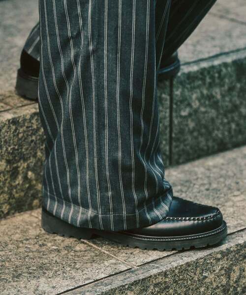 417 EDIFICE（フォーワンセブンエディフィス）の「TRツイル ワイドイージーパンツ（スラックス・メンズ・ブラック/ネイビー/ベージュ/チャコールグレー/ブラウン・LARGE/MEDIUM/SMALL）」の13枚目の写真