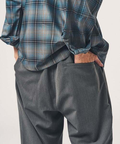 417 EDIFICE（フォーワンセブンエディフィス）の「TRツイル ワイドイージーパンツ（スラックス・メンズ・ブラック/ネイビー/ベージュ/チャコールグレー/ブラウン/グレー・LARGE/MEDIUM/SMALL）」の22枚目の写真