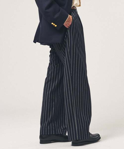 417 EDIFICE（フォーワンセブンエディフィス）の「TRツイル ワイドイージーパンツ（スラックス・メンズ・ブラック/ネイビー/ベージュ/チャコールグレー/ブラウン/グレー・LARGE/MEDIUM/SMALL）」の14枚目の写真