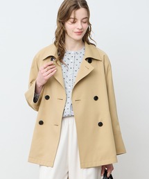 LE SOUK HOLIDAY（ルスークホリデー）の「ショートトレンチコート【ステンカラーも楽しめる2WAY仕様】（その他アウター）」