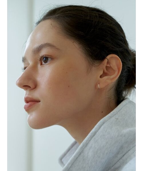 LOVE ME MONSTER（ラブミーモンスター）の「[Silver] Tiny Ring Earrings（ピアス（両耳用）・レディース・シルバー・FREE）」の2枚目の写真