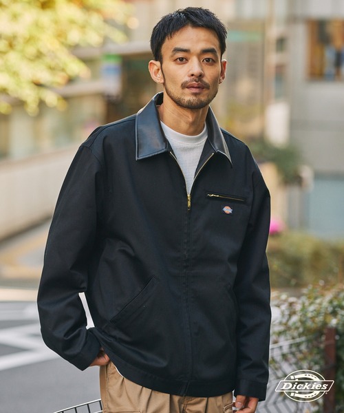 新品 Dickies COVERALL / Lサイズ 2点セット セットアップ対応> Dickies/ディッキーズ 別注 TCツイル 襟切り替え