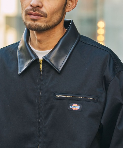 Dickies(ディッキーズ)の「<セットアップ対応> Dickies/ディッキーズ 別注 TCツイル 襟切り替えカバーオールジャケット【THE CRAFT CREW PRODUCTS】(カバーオール・メンズ・ダークブラウン/オリーブ/ブラック・M/S/L)」の5枚目の写真