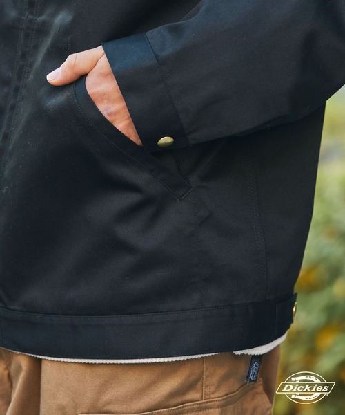 Dickies(ディッキーズ)の「<セットアップ対応> Dickies/ディッキーズ 別注 TCツイル 襟切り替えカバーオールジャケット【THE CRAFT CREW PRODUCTS】(カバーオール・メンズ・ダークブラウン/オリーブ/ブラック・M/S/L)」の7枚目の写真