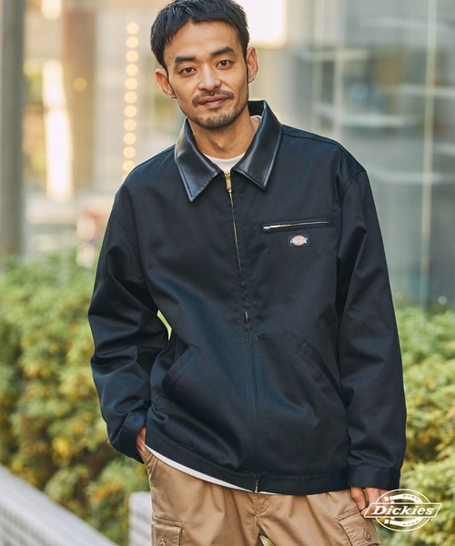 Dickies(ディッキーズ)の「<セットアップ対応> Dickies/ディッキーズ 別注 TCツイル 襟切り替えカバーオールジャケット【THE CRAFT CREW PRODUCTS】(カバーオール・メンズ・ダークブラウン/オリーブ/ブラック・M/S/L)」の8枚目の写真
