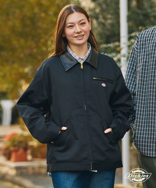 Dickies(ディッキーズ)の「<セットアップ対応> Dickies/ディッキーズ 別注 TCツイル 襟切り替えカバーオールジャケット【THE CRAFT CREW PRODUCTS】(カバーオール・メンズ・ダークブラウン/オリーブ/ブラック・M/S/L)」の12枚目の写真
