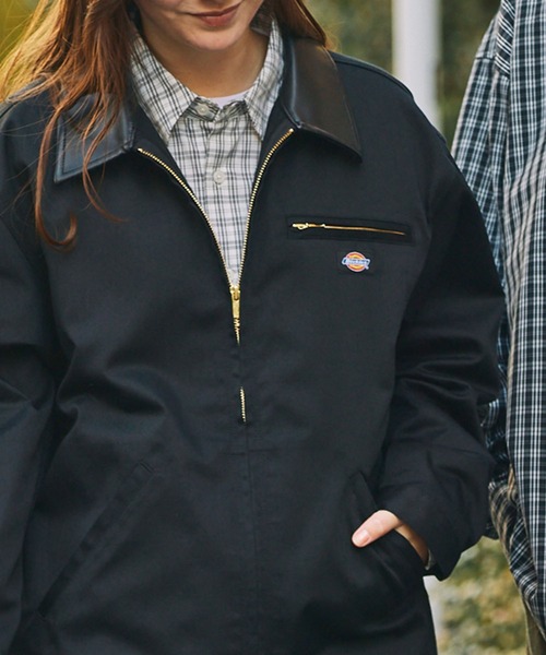 Dickies(ディッキーズ)の「<セットアップ対応> Dickies/ディッキーズ 別注 TCツイル 襟切り替えカバーオールジャケット【THE CRAFT CREW PRODUCTS】(カバーオール・メンズ・ダークブラウン/オリーブ/ブラック・M/S/L)」の16枚目の写真