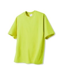 ベーシッククルーネック半袖Tシャツイエローグリーン
