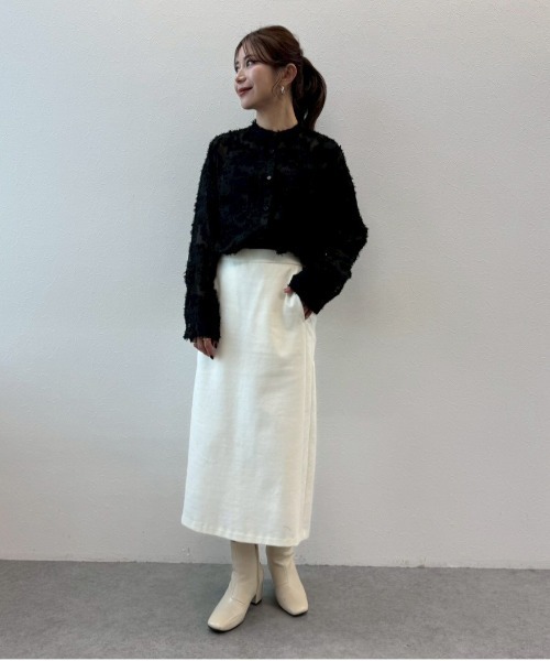 Sirin(シリン)の「【ZOZO限定】ジャガードバンドカラーブラウス(シャツ/ブラウス・レディース・ベージュ/オフホワイト/ブラック・FREE)」の18枚目の写真