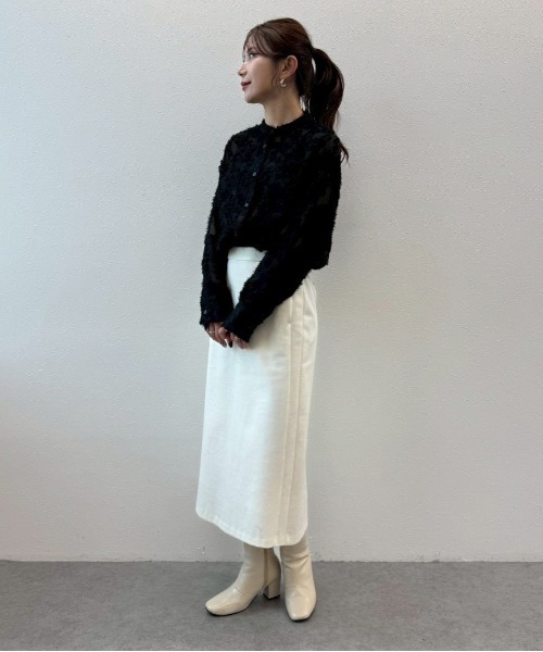 Sirin(シリン)の「【ZOZO限定】ジャガードバンドカラーブラウス(シャツ/ブラウス・レディース・ベージュ/オフホワイト/ブラック・FREE)」の19枚目の写真
