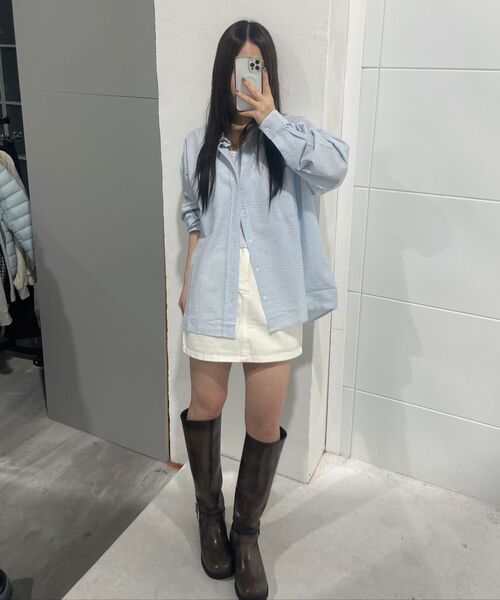 CHICKS（チックス）の「シアサーカーシャツソラ（シャツ/ブラウス・レディース・その他・FREE）」の16枚目の写真