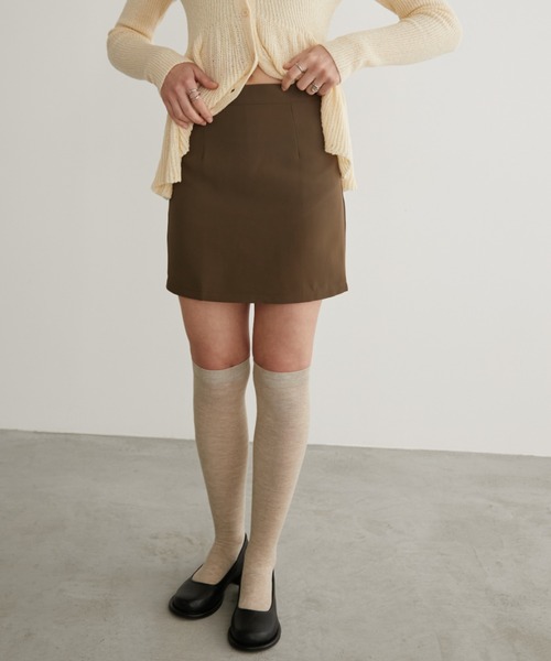 LOSCa(ロスカ)の「セミフレアコンパクトミニスカート(スカート・レディース・ブラック/ブラウン・M/S)」の19枚目の写真