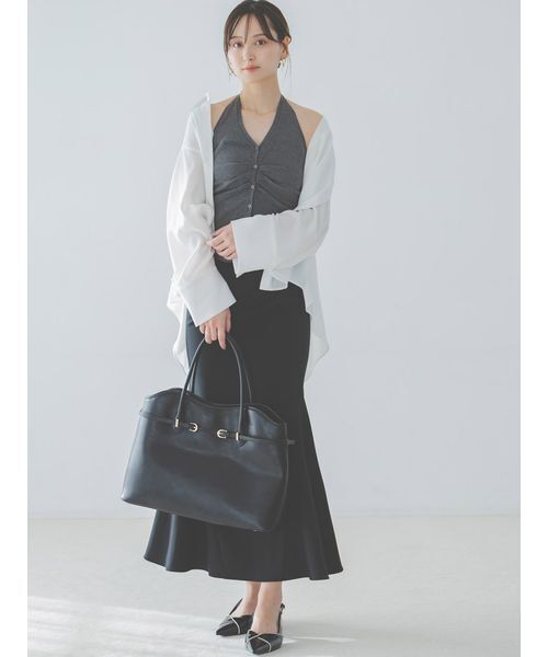 SNIDEL（スナイデル）の「【WEB限定カラーあり】ソフトベルトトートバッグ（トートバッグ・レディース・マルチ/ブラック/ブラウン/ベージュ・F）」の12枚目の写真