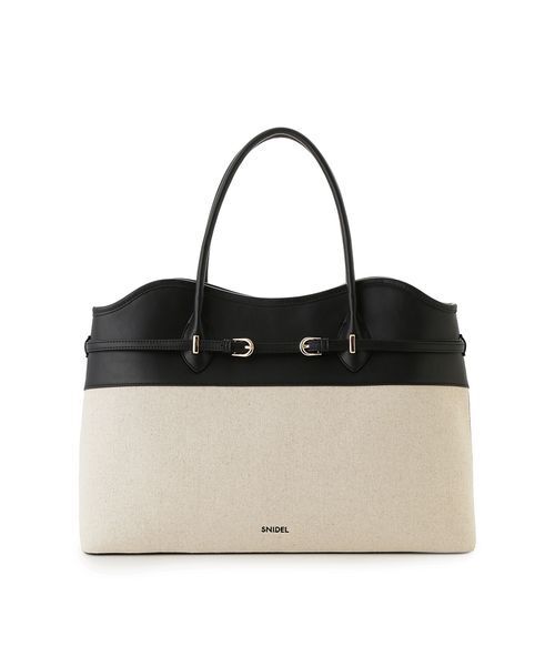 SNIDEL（スナイデル）の「【WEB限定カラーあり】ソフトベルトトートバッグ（トートバッグ・レディース・マルチ/ブラック/ブラウン/ベージュ・F）」の14枚目の写真