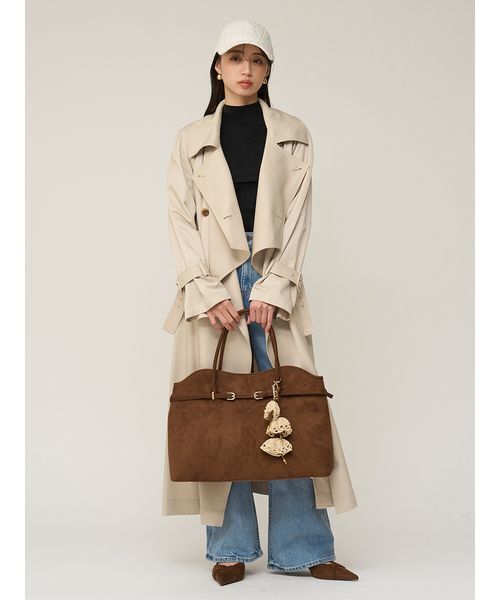 SNIDEL（スナイデル）の「【WEB限定カラーあり】ソフトベルトトートバッグ（トートバッグ・レディース・マルチ/ブラック/ブラウン/ベージュ・F）」の22枚目の写真