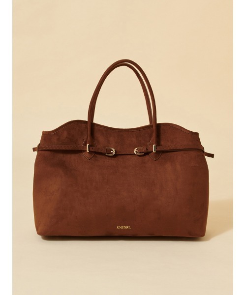 SNIDEL（スナイデル）の「【WEB限定カラーあり】ソフトベルトトートバッグ（トートバッグ・レディース・マルチ/ブラック/ブラウン/ベージュ・F）」の3枚目の写真