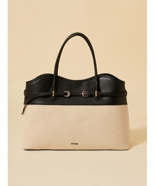 SNIDEL（スナイデル）の「【WEB限定カラーあり】ソフトベルトトートバッグ（トートバッグ・レディース・マルチ/ブラック/ブラウン/ベージュ・F）」の5枚目の写真