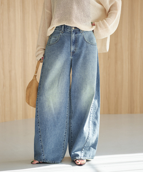 Spick & Span(スピックアンドスパン)の「LEVI'S/リーバイス 別注SMU SUPER BAGGY BARREL*(デニムパンツ・レディース・ブルー・28/27/26/25/24/23)」の7枚目の写真