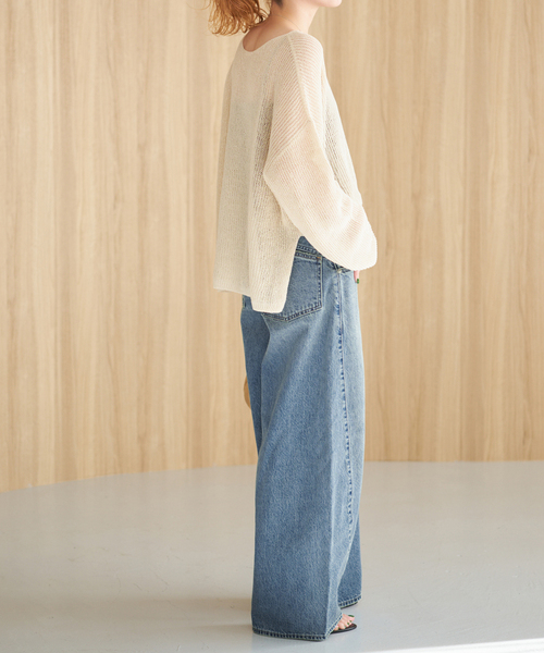 Spick & Span(スピックアンドスパン)の「LEVI'S/リーバイス 別注SMU SUPER BAGGY BARREL*(デニムパンツ・レディース・ブルー・28/27/26/25/24/23)」の11枚目の写真