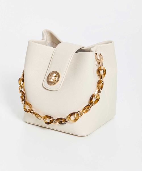 NOELA（ノエラ）の「バックルデザインバケツバッグ（ハンドバッグ・レディース・ブラック/オフホワイト/キャメル・フリー）」の6枚目の写真