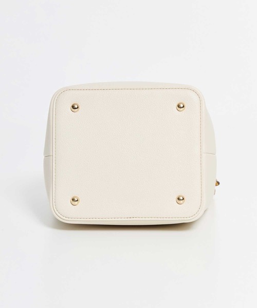 NOELA（ノエラ）の「バックルデザインバケツバッグ（ハンドバッグ・レディース・ブラック/オフホワイト/キャメル・フリー）」の8枚目の写真