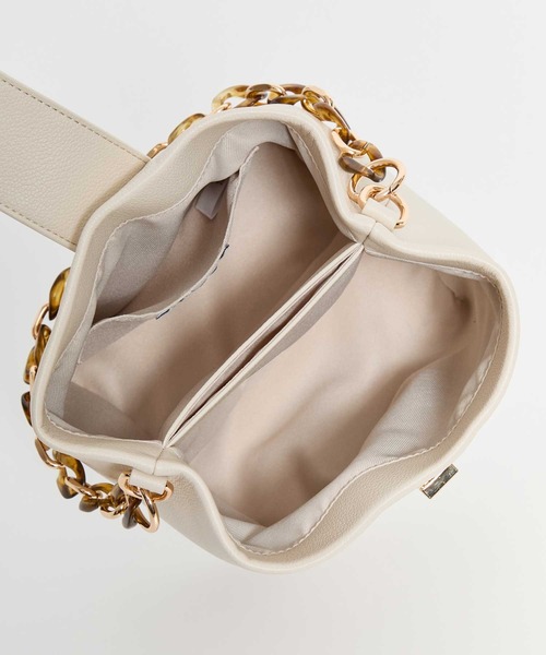 NOELA（ノエラ）の「バックルデザインバケツバッグ（ハンドバッグ・レディース・ブラック/オフホワイト/キャメル・フリー）」の9枚目の写真